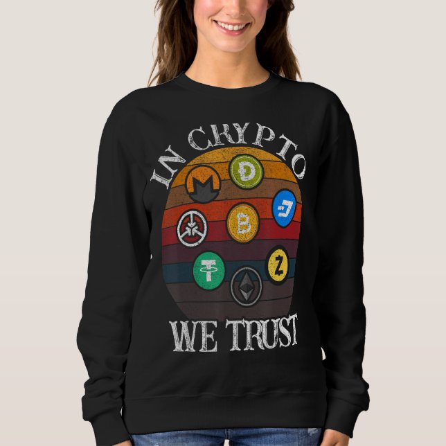 Camiseta No Crypto Nós Confiamos No Trator De Criptomoeda B (Frente)