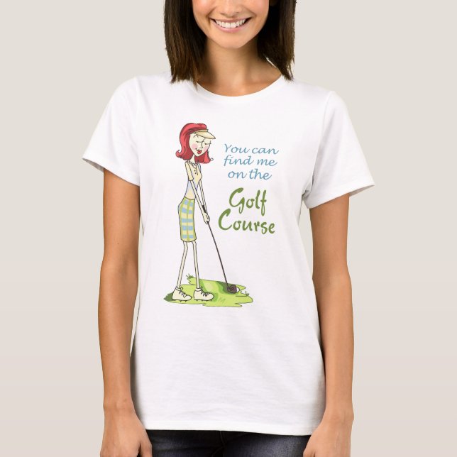 Camiseta No Curso Golfe (Frente)