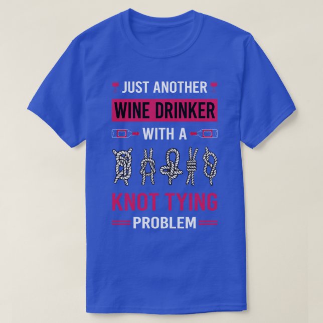 Camiseta Nó de Bebida de Vinho (Frente do Design)