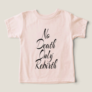 Camiseta No Death Only Rebirth, Toddler Bella+Canvas Peach 