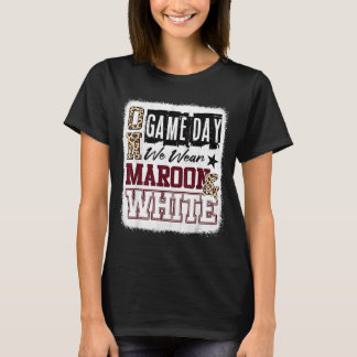 Camiseta No Dia do Jogo de Futebol Use Marrom e Branco Esco