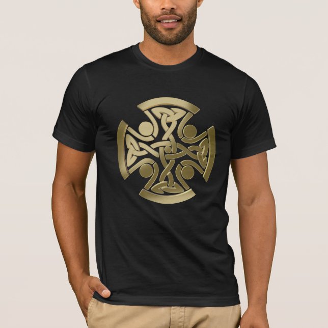 Camiseta nó dourado celta (Frente)