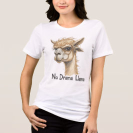 Camiseta No Drama Llama Funny Shirt for Animal Lovers