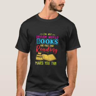 Camiseta No Dream World Leading Book São Grátis Faça Você M