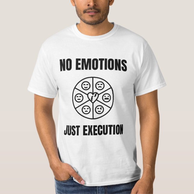 Camiseta No Emotions Trading Mindset Quote (Frente)