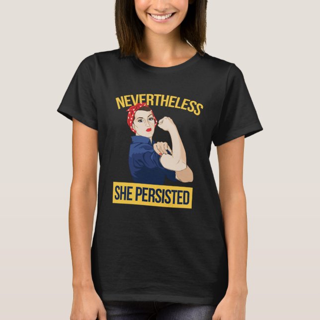 Camiseta no entanto ela persistiu (Frente)