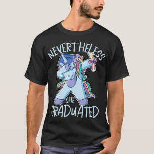 Camiseta No Entanto, Graduou-Se Engraçada Unicorn Dabbing G