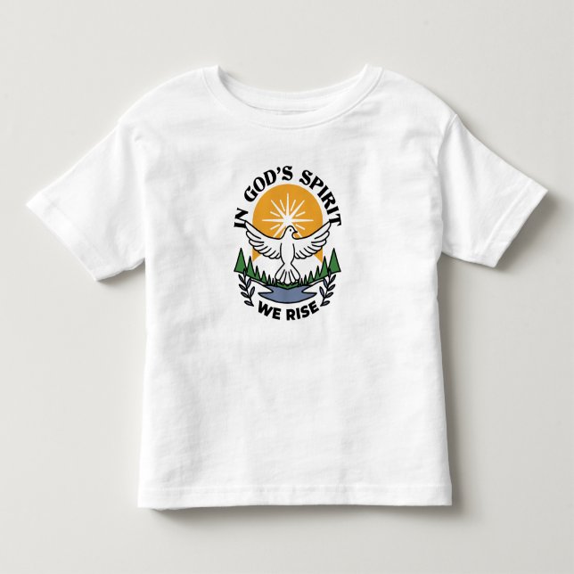 Camiseta No espírito de Deus que levanta - fé e liberdade (Frente)