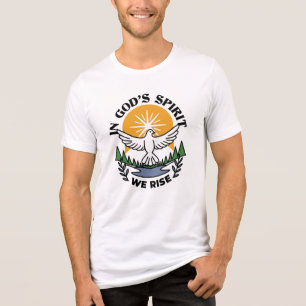 Camiseta No espírito de Deus que levanta - fé e liberdade