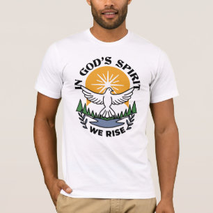 Camiseta No espírito de Deus que levanta - fé e liberdade