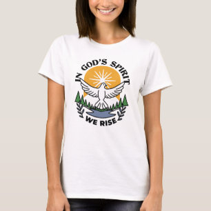 Camiseta No espírito de Deus que levanta - fé e liberdade