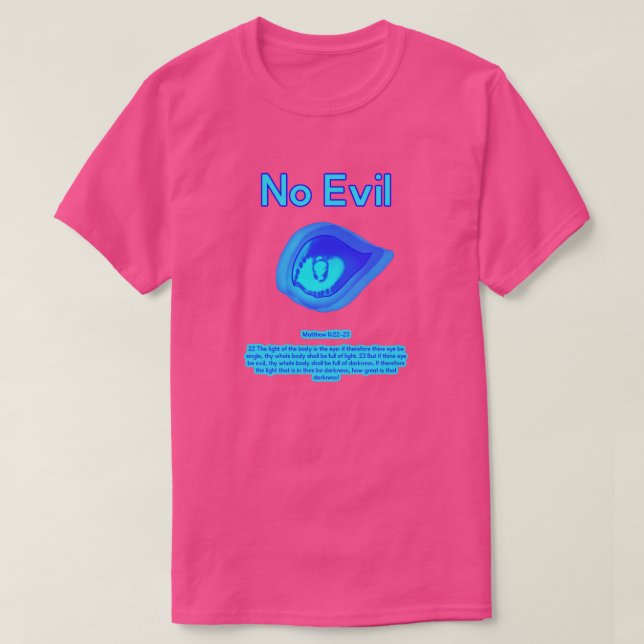 Camiseta No Evil - Logotipo de Onda Tropical - (Frente do Design)