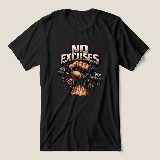 Camiseta No Excuses (Design frontal)