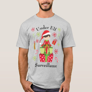 Camiseta No Feriado de Natal de Vigilância do Elf
