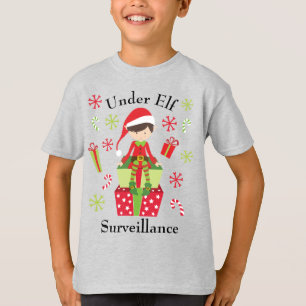 Camiseta No Feriado de Natal de Vigilância do Elf