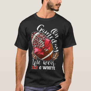 Camiseta No Futebol Gameday Vestimos A Escola Vermelha E Br