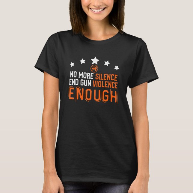 Camiseta No Gun Awarned Day Veste Orange Suficiente Gun End (Frente)