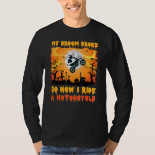 Camiseta No Halloween meu vassoura quebrou então agora eu a