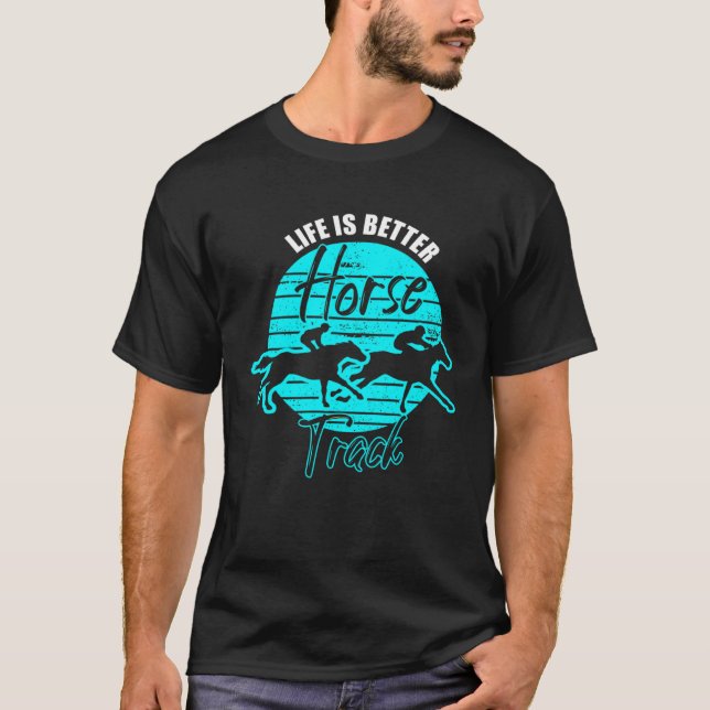 Camiseta no hipódromo corrida de cavalos Jo (Frente)