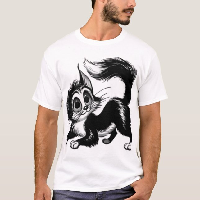 Camiseta No Hurries No Worries Funny Cat Tee (Frente)