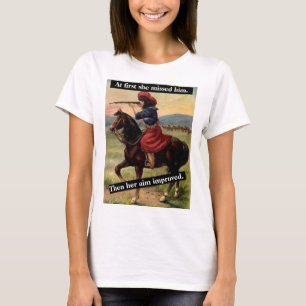 Camiseta No Início Ela O Perdeu. Então Seu Objetivo Melhoro