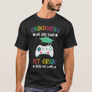 Camiseta No Jardim De Infância Fizemos 1rua Grau Kinder Cut