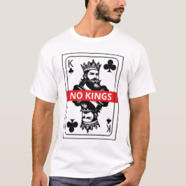 Camiseta No Kings Club Shirt – Black and White Playing Card