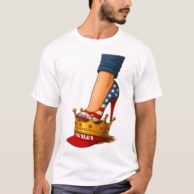 Camiseta No Kings High Heels On Crown  (Frente)