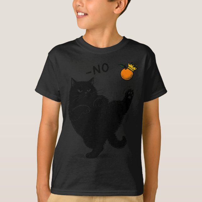 Camiseta No Kings In America Black Cat Funny Litical Meme F (Frente)