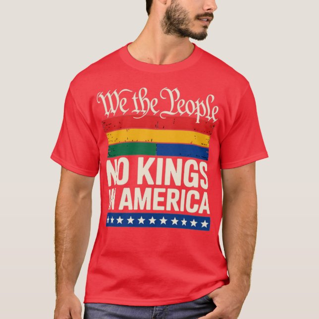Camiseta No Kings In America We The People Political (Frente)