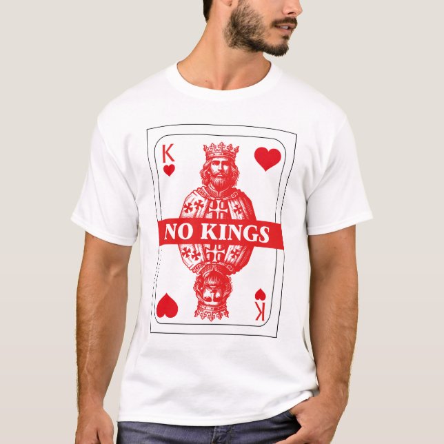 Camiseta No Kings Playing Card Shirt  (Frente)