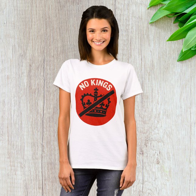 Camiseta No Kings Protest Symbol (Criador carregado)