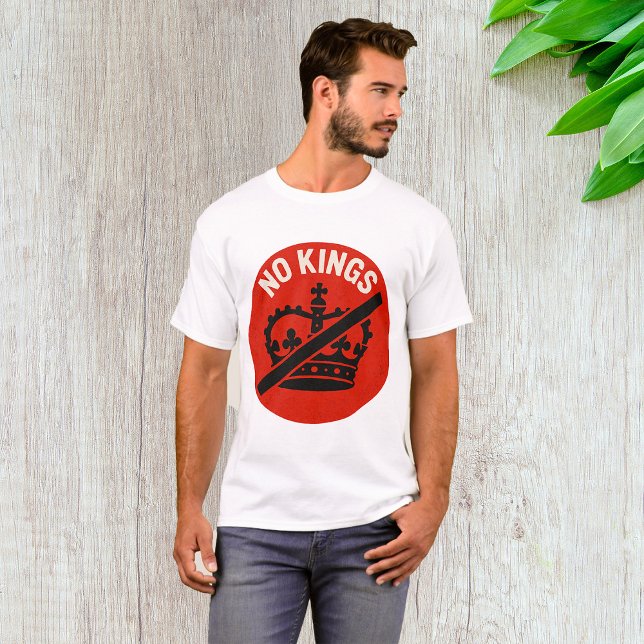 Camiseta No Kings Protest Symbol (Criador carregado)