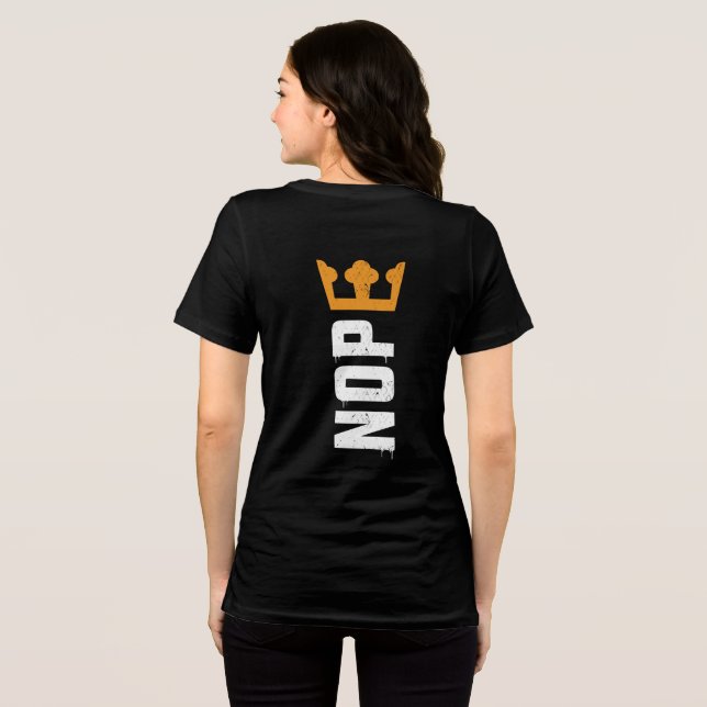 Camiseta No Kings Two Sided Front Back NOPE (Verso completo)
