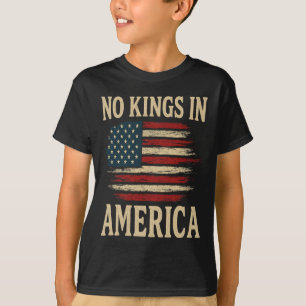 Camiseta No Kings Vintage Patriotic Freedom Liberotic Usa L