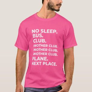 Camiseta No leep Bus Club Outro Avião Clube No Próximo Luga