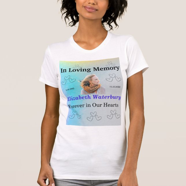 Camiseta No Loving Memory Keepsasasaesmemorial Funeral Memo (Frente)