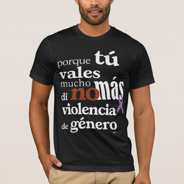 Camiseta No Más Violencia de Género (Frente)
