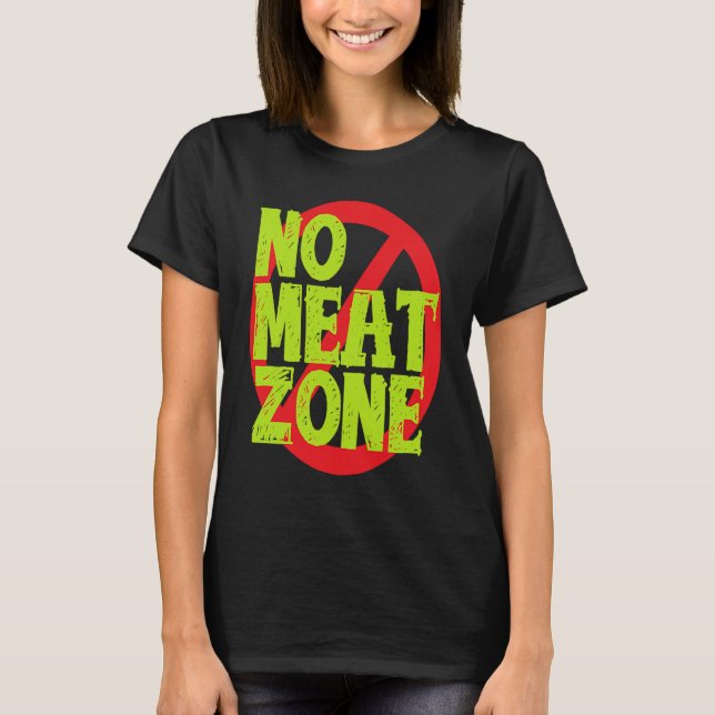 Camiseta No Meat Zone Vegan (Frente)