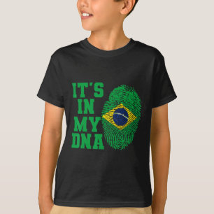 Camiseta No Meu Adn Brasil, Bandeira Corta Vintage Brasilei