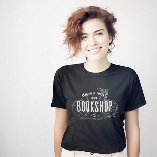 Camiseta No meu caminho para o leitor feliz de livraria