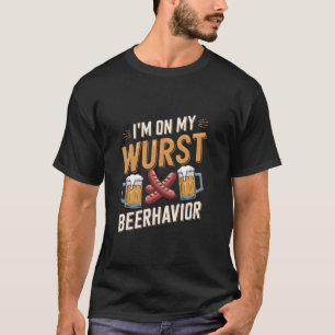 Camiseta No Meu Comportamento De Wurst Comportamento Funny 