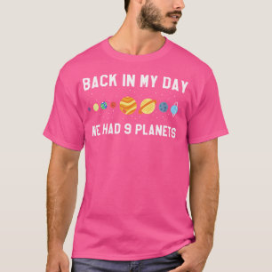 Camiseta No Meu Dia 9 Planetas Plutão Astronomia Espacial T