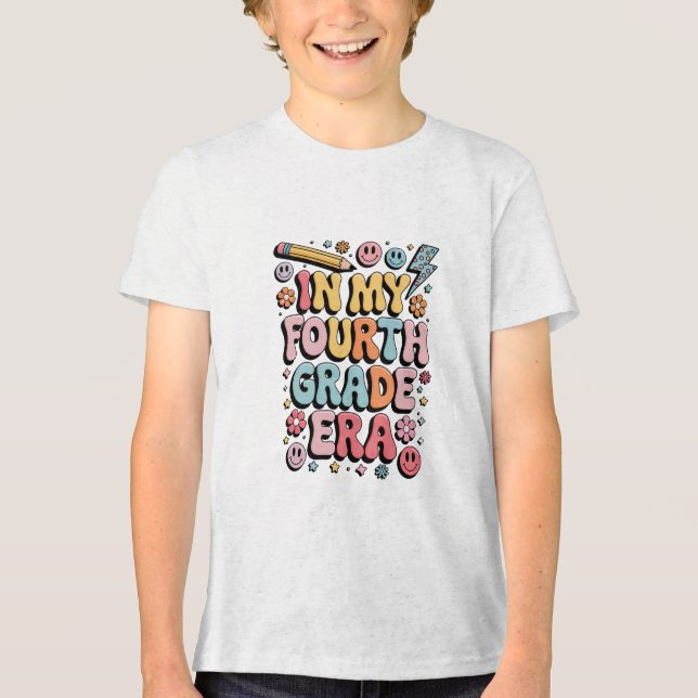 Camiseta No meu quarto ano, 4° ano, voltando à escola (Frente)