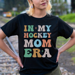 Camiseta No meu retrato da era da mãe do hóquei