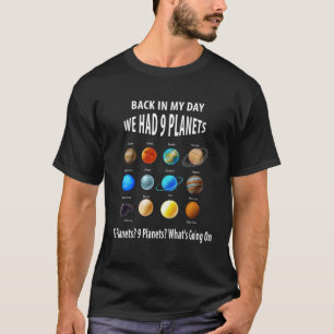 Camiseta No meu tempo tínhamos 9 planetas