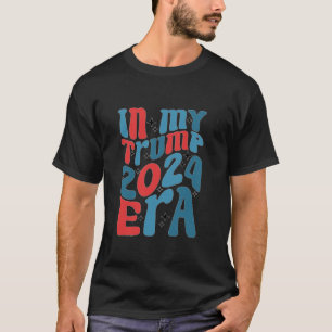 Camiseta No Meu Trump 2024 Era Groovy Trump 2024 Re Eleitor