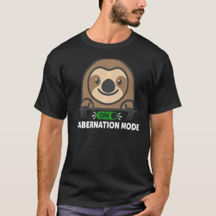 Camiseta No modo Habernação, preguiçoso e giro