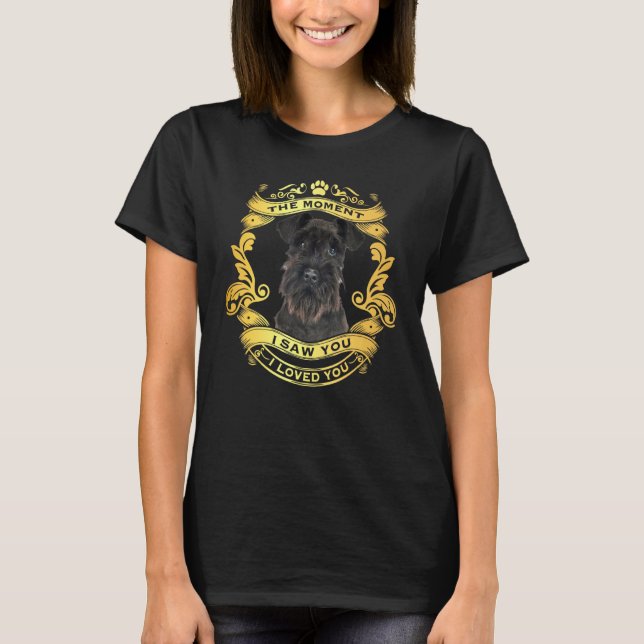 Camiseta No Momento Em Que Te Vi, Eu Te Amo, Cachorro Schna (Frente)
