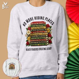 Camiseta NO MORE HIDING PLACES Black History Heroes